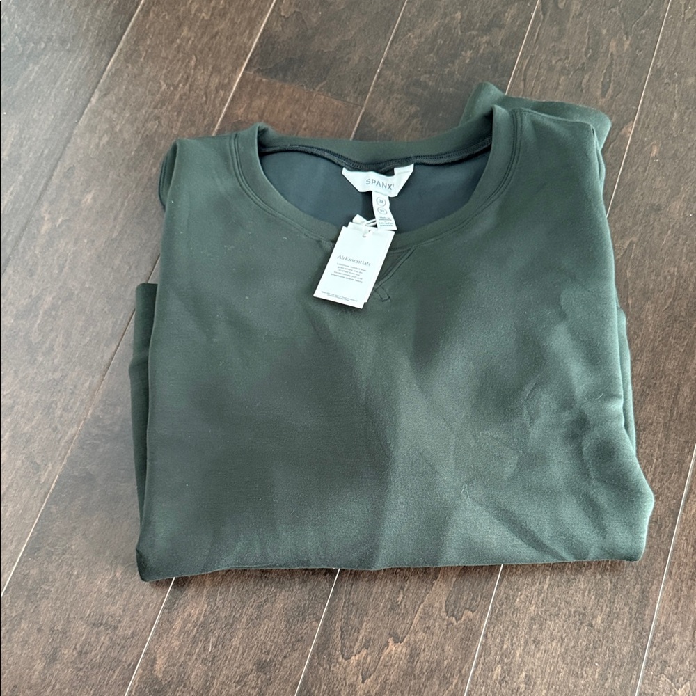 SPANX Green Crew Neck Sweater